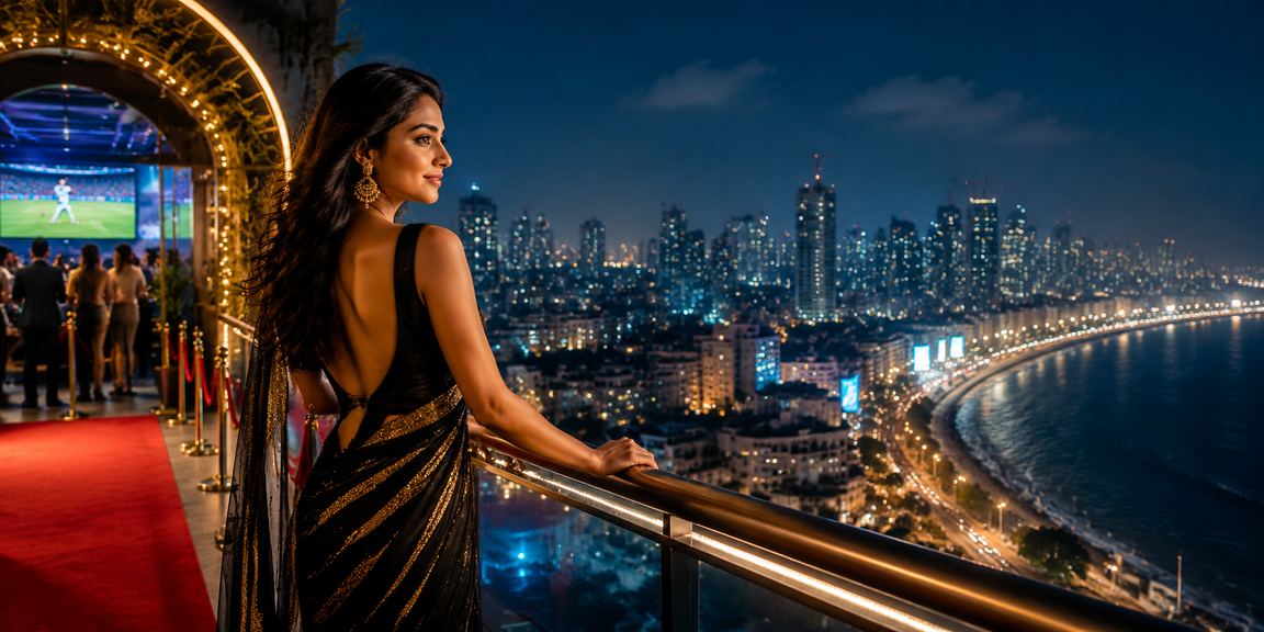 Mumbai Bandra city skyline with betting theme