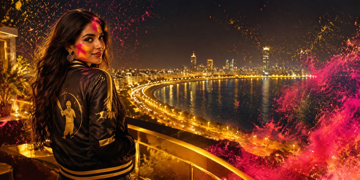 Mumbai Marine Drive cricket betting during Holi festival celebrations